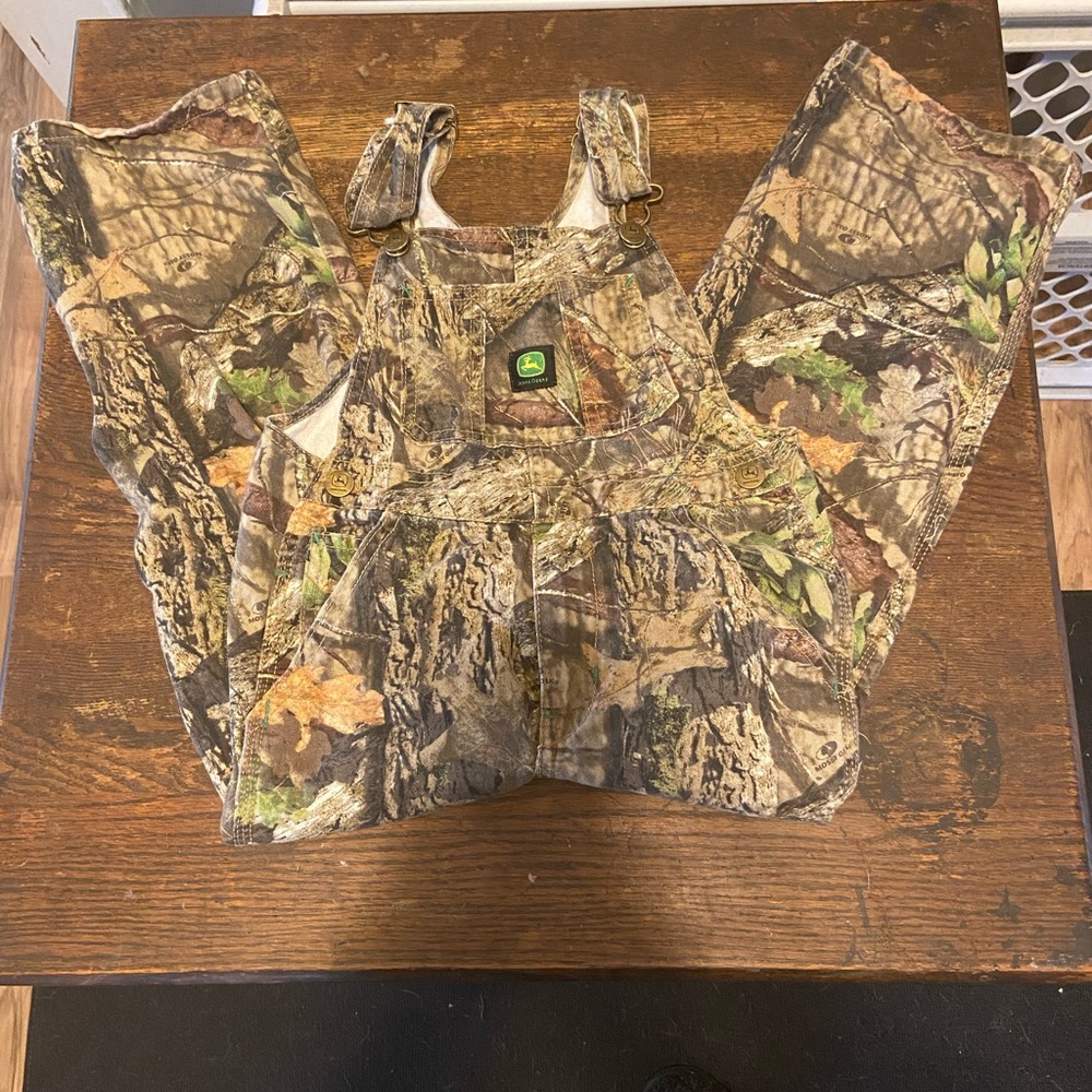 Kids John Deere Camo Bibs